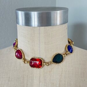 Vintage Costume Jewel Necklace 17”-20”